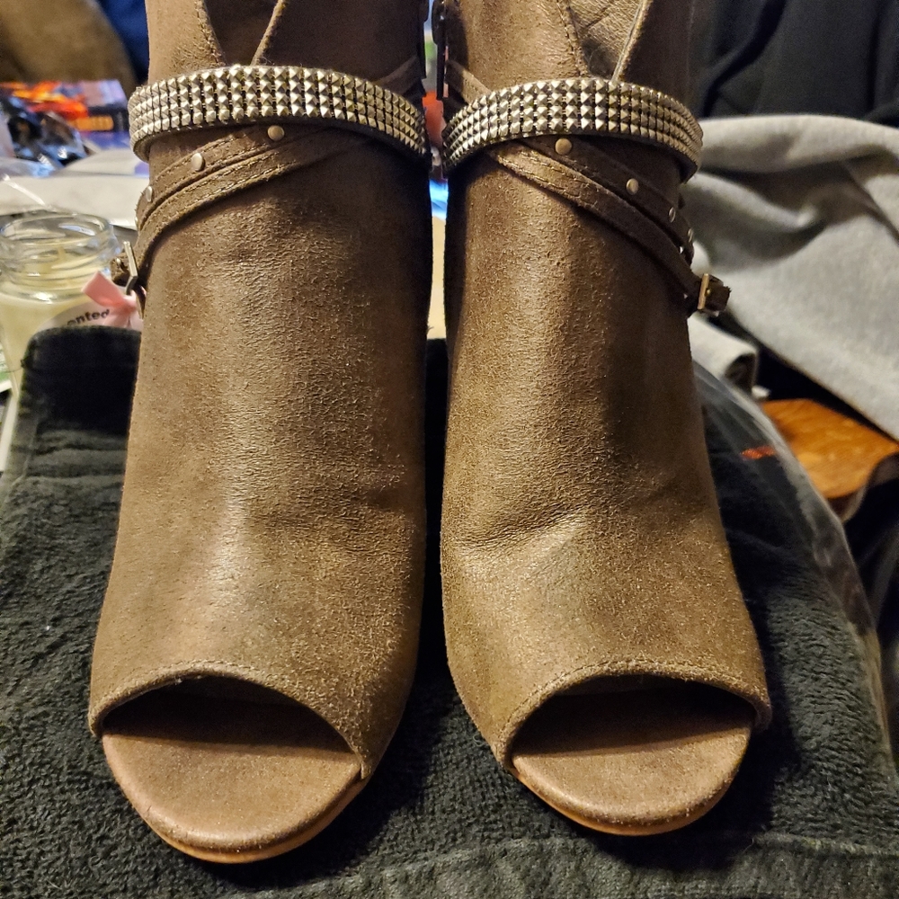 Open Toe Booties - Picture 1 of 4